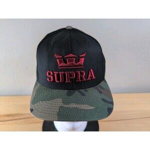Supra Skateboard Above Snap Back Hat Black Camo Starter The Natural